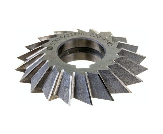 Фреза угловая 2-х 63x14x22 мм, 60 градусов, Z-20, Р6М5, ГОСТ Р 50181-92, симметричная ИНСТУЛС 00001185622 – изображение 2