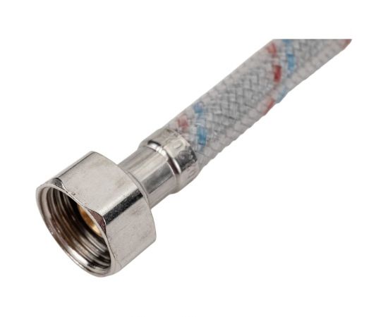 Подводка для воды (гайка-гайка 1/2; 80 см; нейлон/ПВХ) AQUALINE 4864 – изображение 3