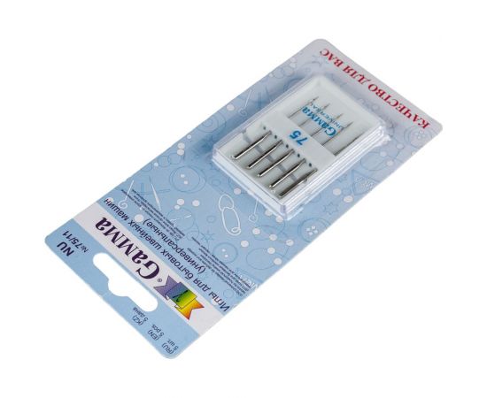 Иглы для бытовых швейных машин универсальные NU №75/11 5 шт. Gamma 110980 – изображение 3