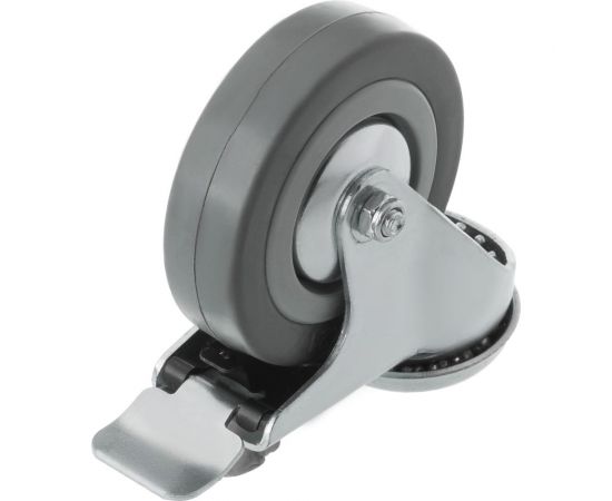 Аппаратное колесо поворотное с отверстием и тормозом SChgb 93 (75 мм; 50 кг) А5 1000082 – изображение 3