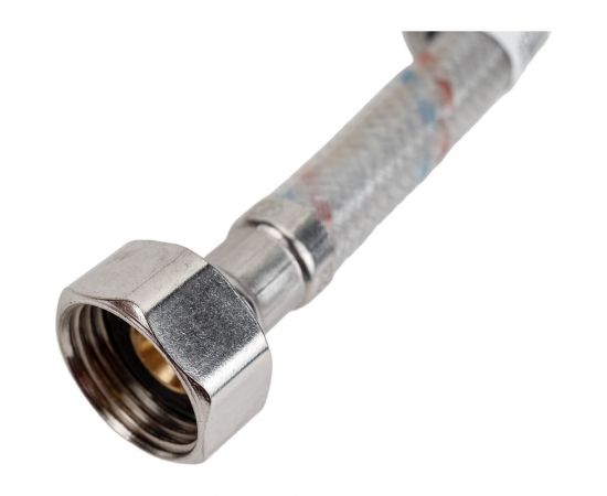 Подводка для воды (гайка-гайка 1/2; 80 см; нейлон/ПВХ) AQUALINE 4864 – изображение 4