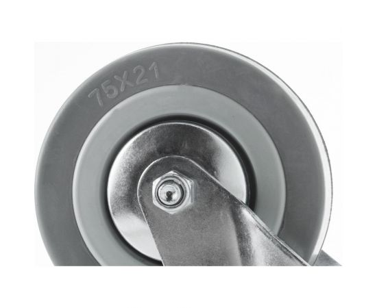 Аппаратное колесо поворотное с отверстием и тормозом SChgb 93 (75 мм; 50 кг) А5 1000082 – изображение 4