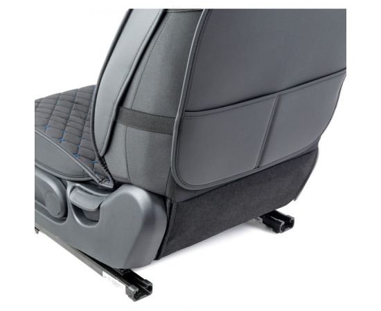 Каркасные накидки на передние сиденья CarPerformance 2 шт., алькантара CUS-2012 BK/BL – изображение 5