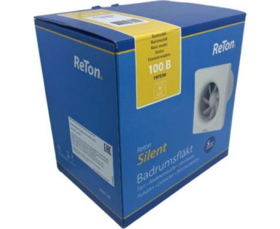 Вытяжной вентилятор RETON Silent-100 Т с таймером и обратным клапаном, Великобритания 197531 – изображение 8