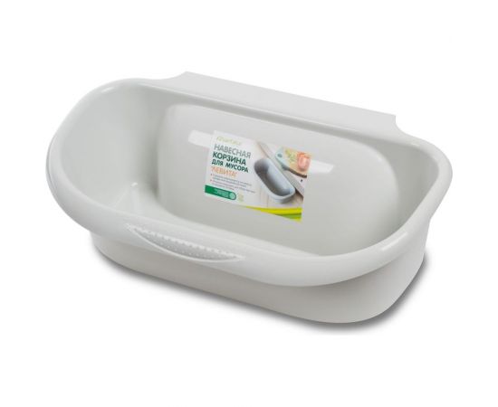 Навесная корзина для мусора Martika "Левита" светло-серая С842СЕР 