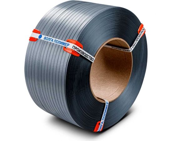 Полипропиленовая лента Волга Полимер 15x0.8 мм, серая, 500 м 15-08-500-117-00 