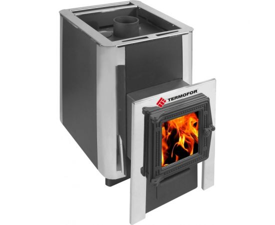 Дровяная печь ТЕРМОФОР ДоброПар 14-18 (чугунная дверца со стеклом) ТФ23128 