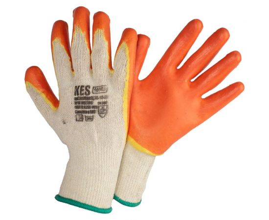 Усиленные перчатки из поликоттона КЭС, двойной латексный облив ладони, размер 10/XL 14000017 JR-10-2 