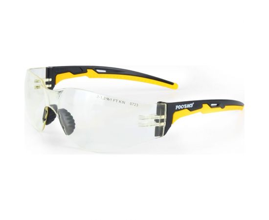 Защитные открытые очки РОСОМЗ о15 hammer active strong glass светло-желтые с мягким носоупором 11560-5 