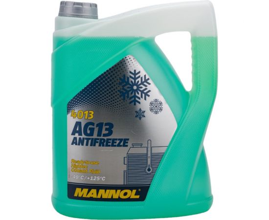 Готовый раствор охлаждающей жидкости MANNOL ANTIFREEZE HIGHTER AG13 зеленый, 5 л 2041 