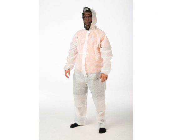 Защитный комбинезон для покоса травы Каспер белый, плотность 60 н/м2, размер 4XL/180-188 00006 