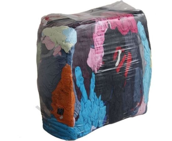 Ветошь HUNCHUN XINMAO ECONOMIC AND TRADE CO., LTD ГОСТ, ХБ цветной трикотаж, брикет 10 кг 3051250 