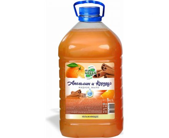 Увлажняющее жидкое мыло MR.GREEN Апельсин и корица, 5 л ПЭТ 41454 