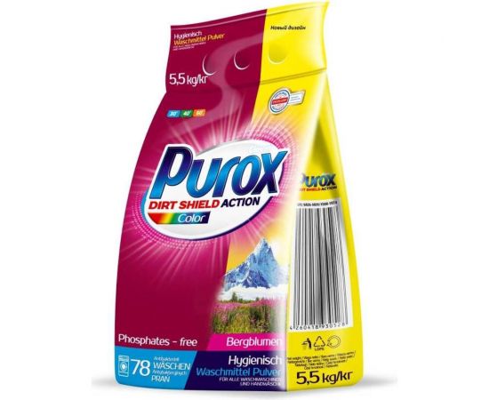 Универсальный стиральный порошок Purox Color 5.5 кг (пакет) УТ-00013919 