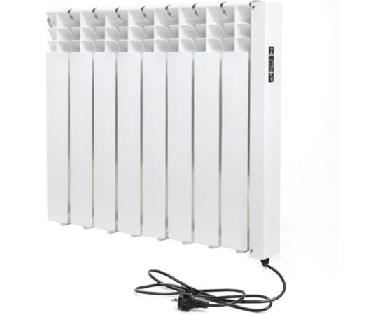 Электрический радиатор отопления Normand энергоэффективный 8 с электронным терморегулятором белый 344-145 