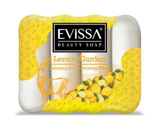 Туалетное мыло EVISSА ecopack, 4x70 гр. Лимон М5091 