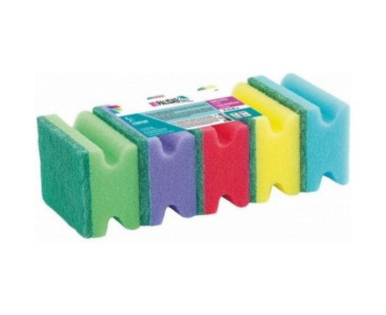 Профильные губки для посуды Palisad Comfort Home 87x65x40 мм, 5 шт 923575 