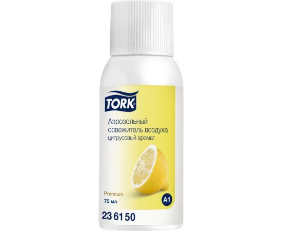 Аэрозольный освежитель воздуха TORK цитрусовый арт 236150 75 мл А1 25623 – изображение 2