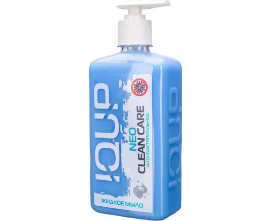 Антибактериальное жидкое мыло IQUP Clean Care NEO помпа-дозатор ПЭТ 0,5 л 800183 – изображение 2