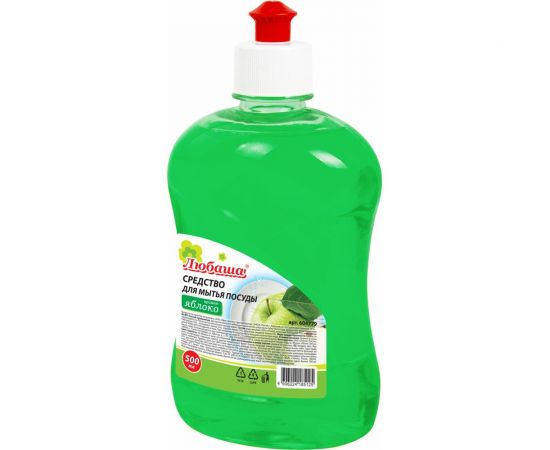 Средство для мытья посуды ЛЮБАША 500 мл Яблоко пуш-пул 604779 – изображение 2