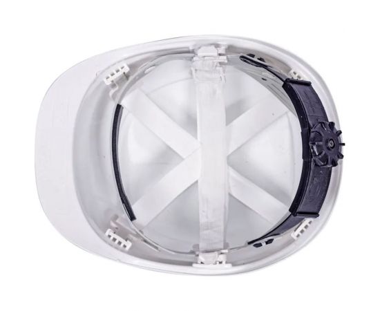 Защитная белая каска с храповым механизмом регулировки РемоКолор 22-4-007 – изображение 2