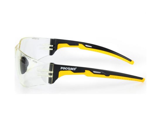 Защитные открытые очки РОСОМЗ о15 hammer active strong glass светло-желтые с мягким носоупором 11560-5 – изображение 2