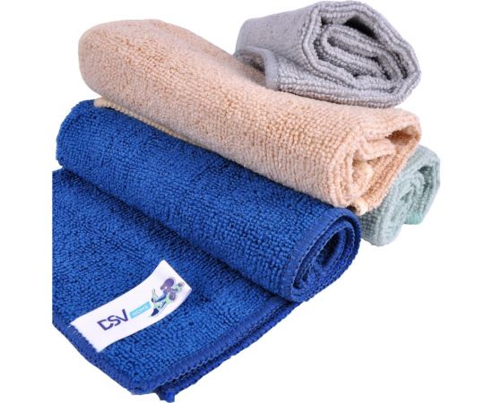 Универсальная салфетка из микрофибры для уборки DSV 30x30 см, набор 4 шт., 220 г/см DS-20122 – изображение 2