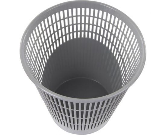Корзина для бумаг BRAUBERG 11 литров, сетчатая, серая 230442 – изображение 2