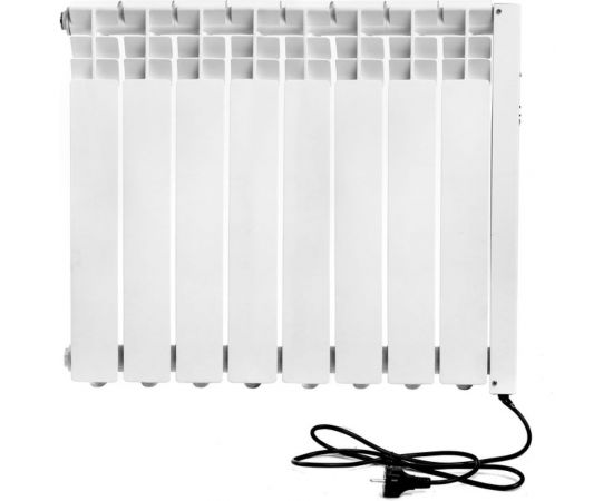 Электрический радиатор отопления Normand энергоэффективный 8 с электронным терморегулятором белый 344-145 – изображение 3