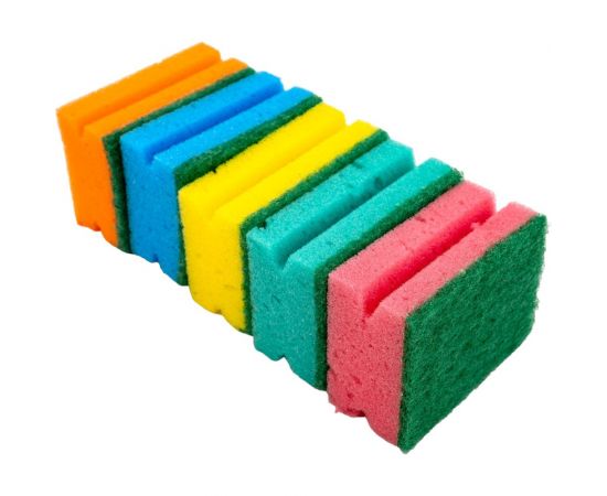 Профильные губки для посуды Palisad Comfort Home 87x65x40 мм, 5 шт 923575 – изображение 3