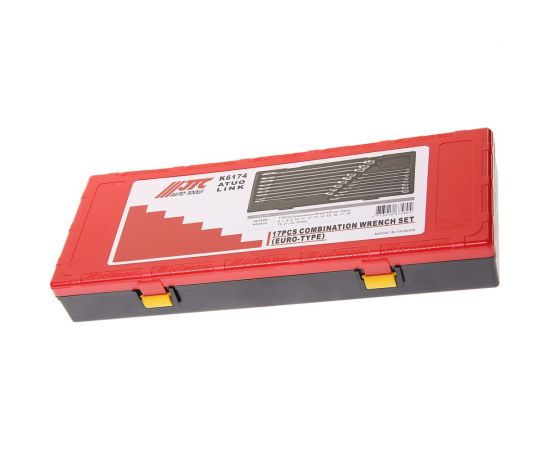 Набор комбинированных ключей JTC 6-24 мм, в кейсе, 17шт 1 JTC-K6174 – изображение 3