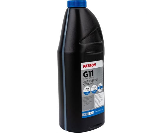 Антифриз PATRON 1 кг (0.87 л), синий, готовый, BLUE G11, TL 774-C, G011A8CA1, 83512355290, N600690, MAN 324 NF, MB 325.0, B0400240, 6901599, 1286083 PCF3001 – изображение 3