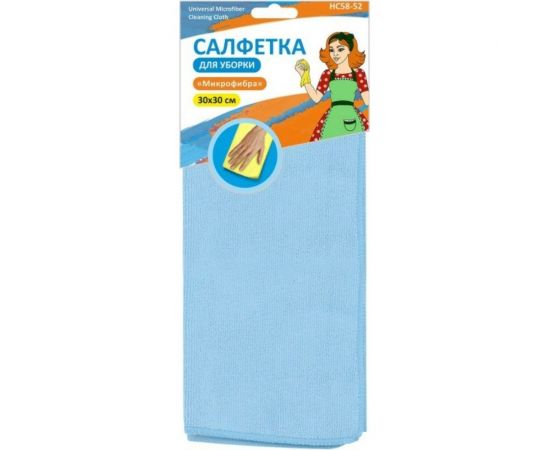 Салфетка для уборки из микрофибры МУЛЬТИДОМ 30х30 см HC58-52 – изображение 3