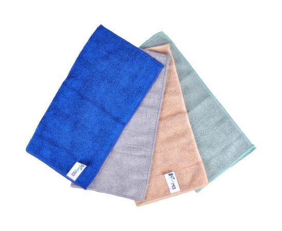 Универсальная салфетка из микрофибры для уборки DSV 30x30 см, набор 4 шт., 220 г/см DS-20122 – изображение 4