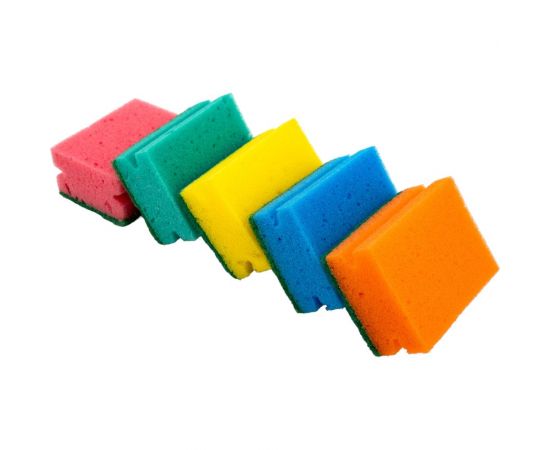 Профильные губки для посуды Palisad Comfort Home 87x65x40 мм, 5 шт 923575 – изображение 4