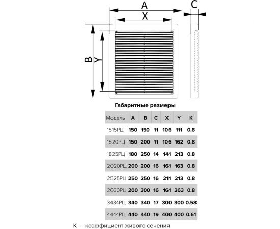 Решетка вентиляционная 3434РЦ сетка 340х340 мм пластик Ivory ERA 88-260 – изображение 5