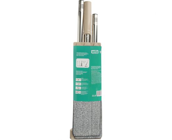 Съемная швабра VETTA 360 с отжимом и щеткой для чистки, доп насадка 35 см, ручка 120 см 444-316 – изображение 10