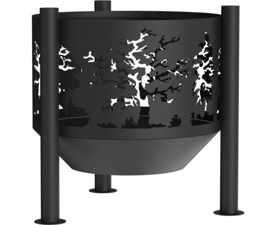 Костровая чаша Fire-House Деревья диам. 800 мм, на трубчатых ножках Ch-800деревья 