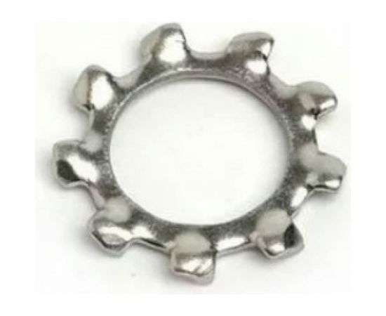 Стопорная шайба с внешними зубцами DINFIX DIN6797 A, А2, 4.3, 10 шт. 00-00003275 