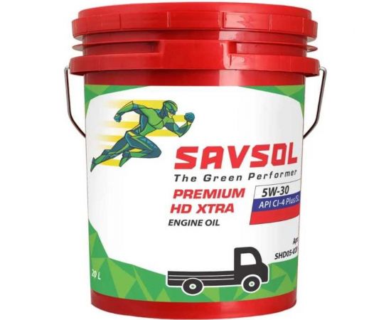 Синтетическое дизельное масло SAVSOL Premium HD Xtra 5W-30, API CI-4 Plus/CH-4/SL, ACEA E7, 20 л SHD05-020 