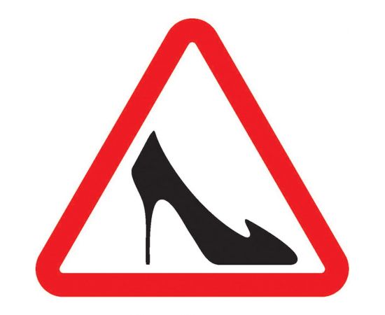 Наклейка автомобильная REXANT информационный знак Дама за рулем, 150x150 мм, 56-0044 