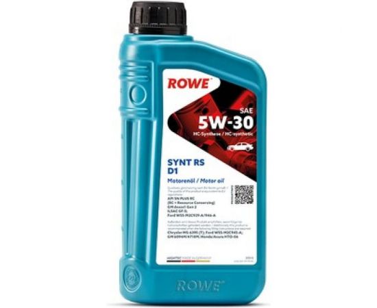 Моторное НС синтетическое масло Rowe HIGHTEC SYNT RS D1 SAE 5W-30 20212-0010-99 