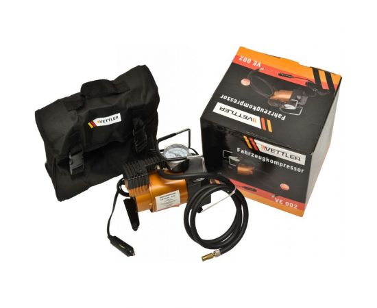 Компрессор VETTLER 10,5 атм, 30л/мин, 12В металлический корпус VE2 