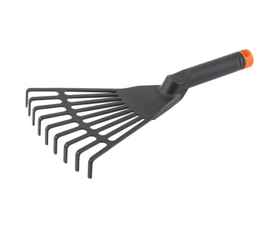Пластиковые веерные грабли КЭС 170х185х345 мм, черные 21020030 