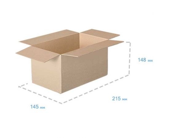 Картонная коробка ООО Павлово-Посадский Гофрокомбинат 215х145х148 мм Т-22 В 140168 