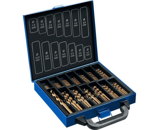 Набор сверл по металлу ЗУБР Кобальт 99 шт, 1-10 мм, сталь Р6М5К5 29626-H99 