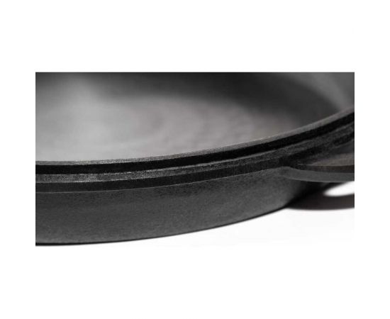 Чугунный казан Davr Metall 12 л круглое дно с крышкой сковородкой казан12(круг)+крыш(сков)12л – изображение 15