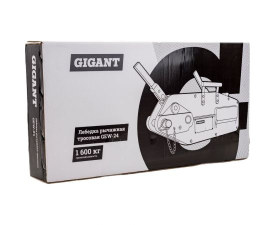 Рычажная тросовая лебедка Gigant МТМ 1600, 1,6 т, L=20м GEW-24 – изображение 17