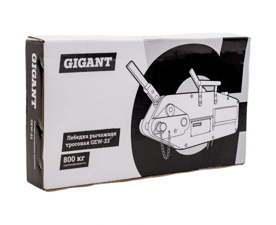 Рычажная тросовая лебедка Gigant МТМ 800, 0,8 т, L=20м GEW-23 – изображение 19