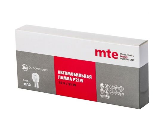 Лампа MTE p21w 12v 21w ba15s 27201321 – изображение 2